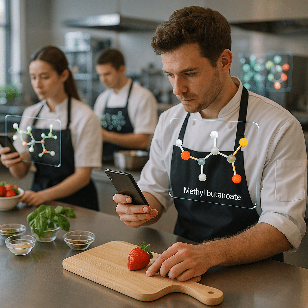 Étudiants en cuisine utilisant AromaFusion